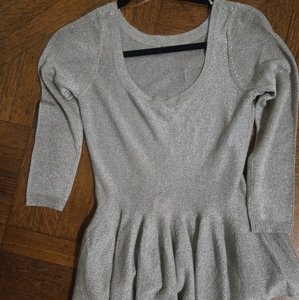 Philosophy Silver Bling Lyrex Top Sz Xs Hp🔥🔥 - Picture 3 of 5